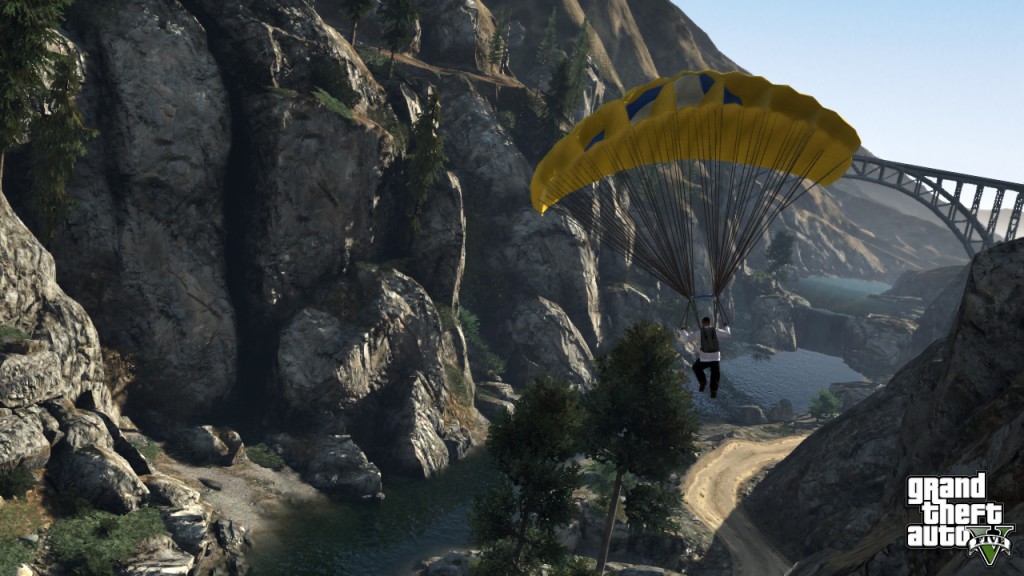 Parachuting in GTA 5